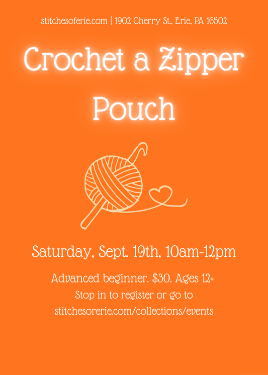 Sept 19, 2026 Advanced Beginner Crochet Workshop