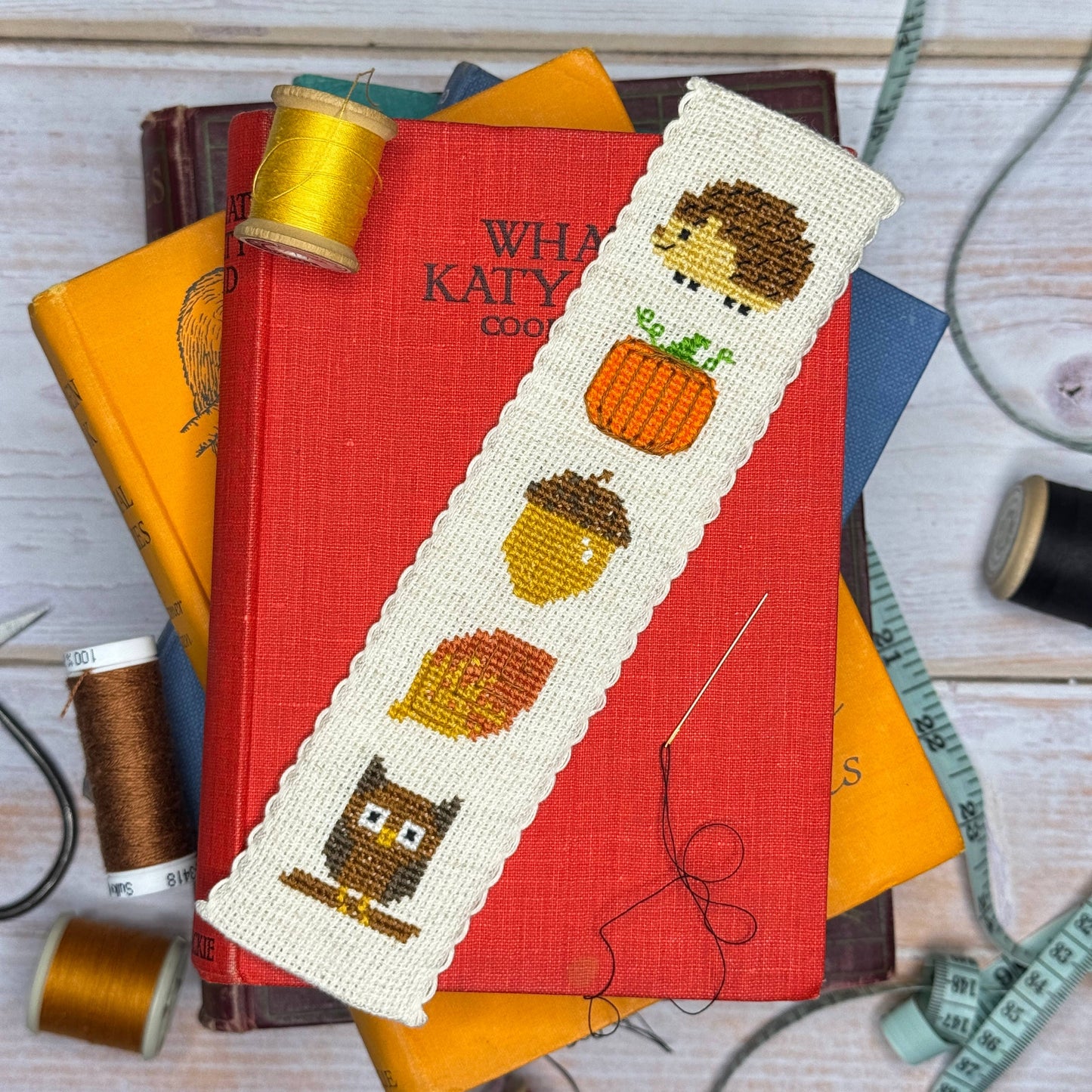 Autumn Lover Cross Stitch Bookmark Kit