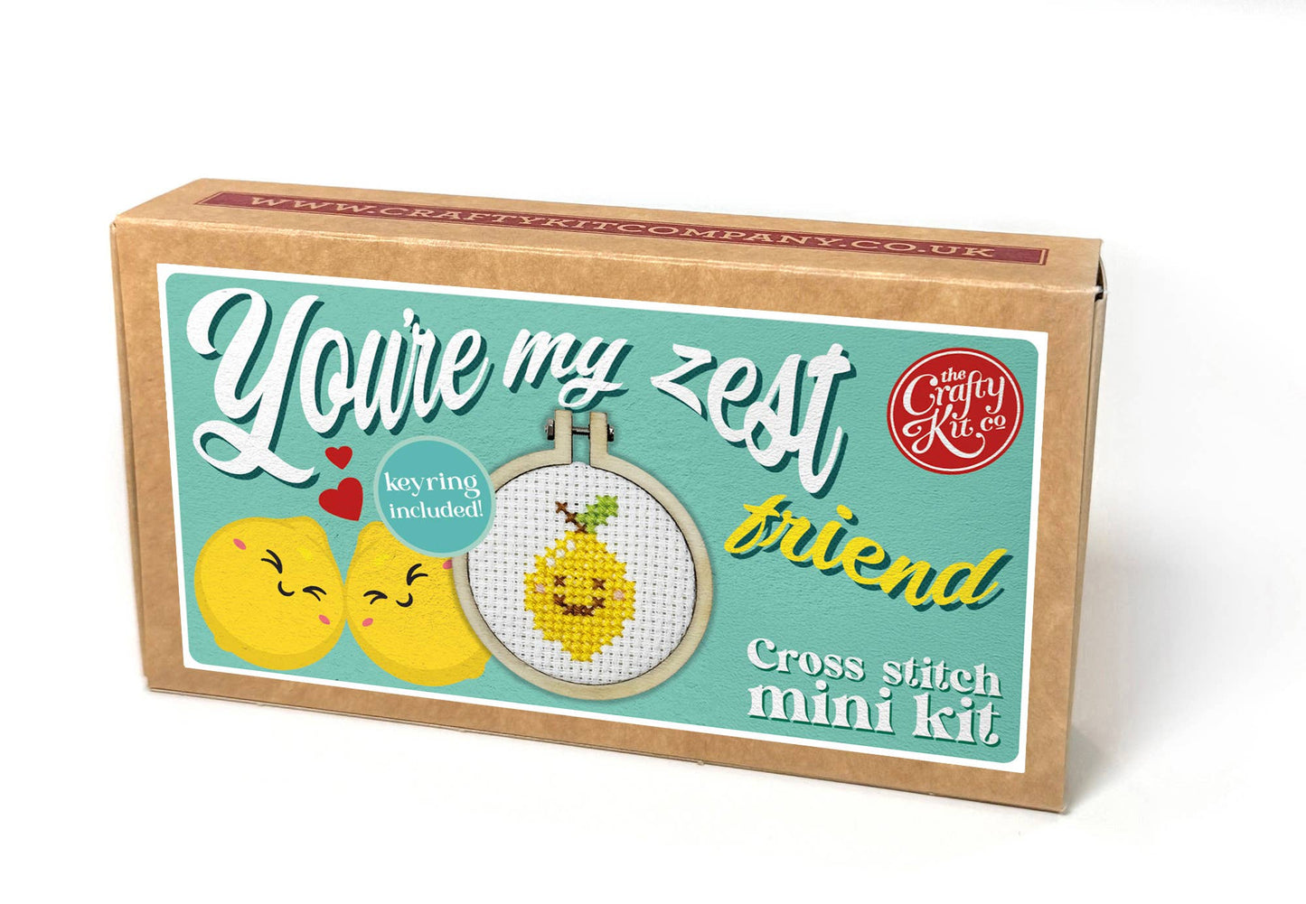 'You're My Zest Friend' Mini Matchbox Cross Stitch Kit