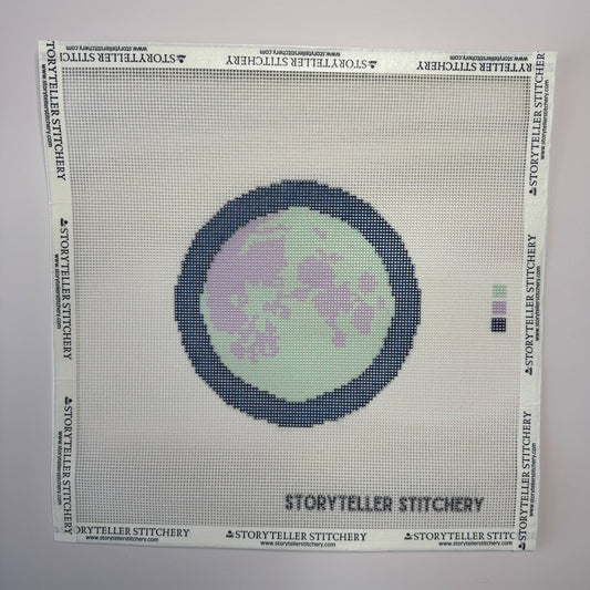 Full Moon Rising — Modern Needlepoint Kit (Small Design)