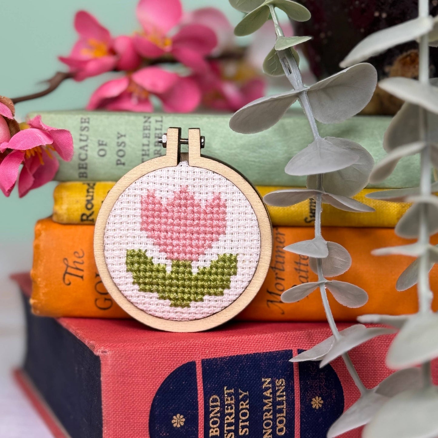 'You're Blooming Lovely!' Mini Matchbox Cross Stitch Kit
