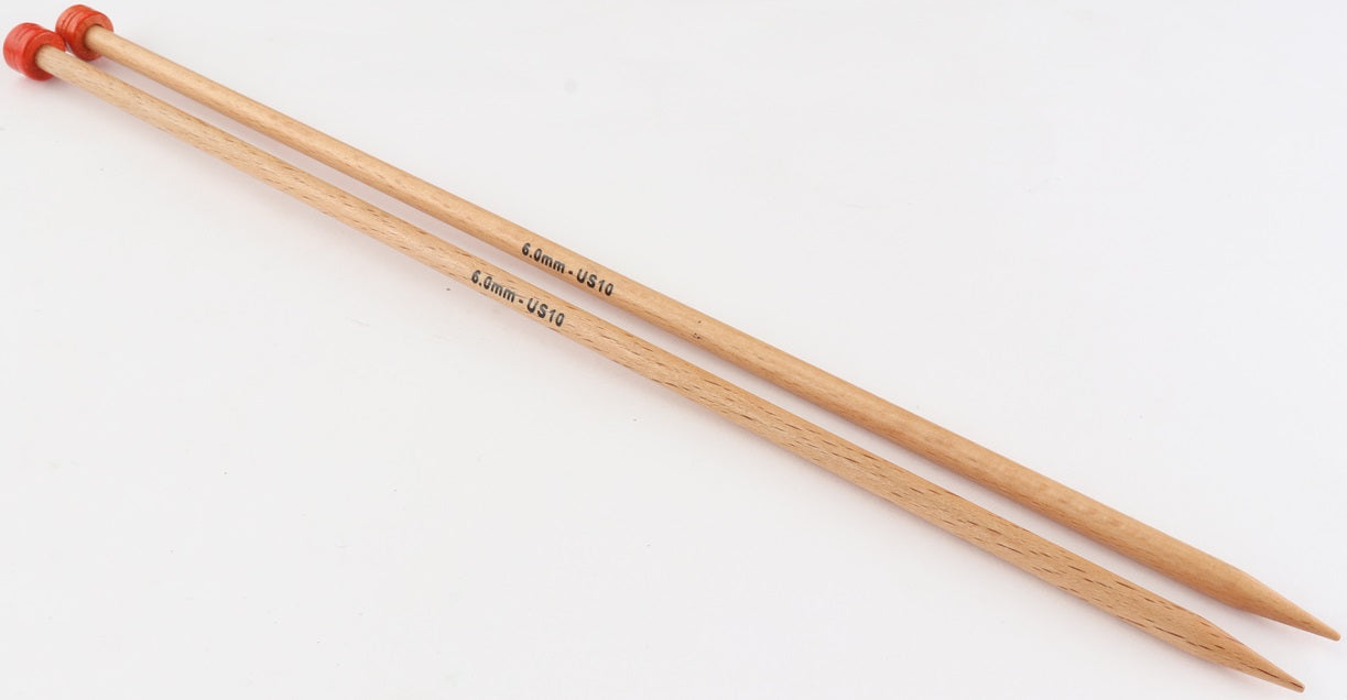 KnitPro Basic Beech Single Point Needles
