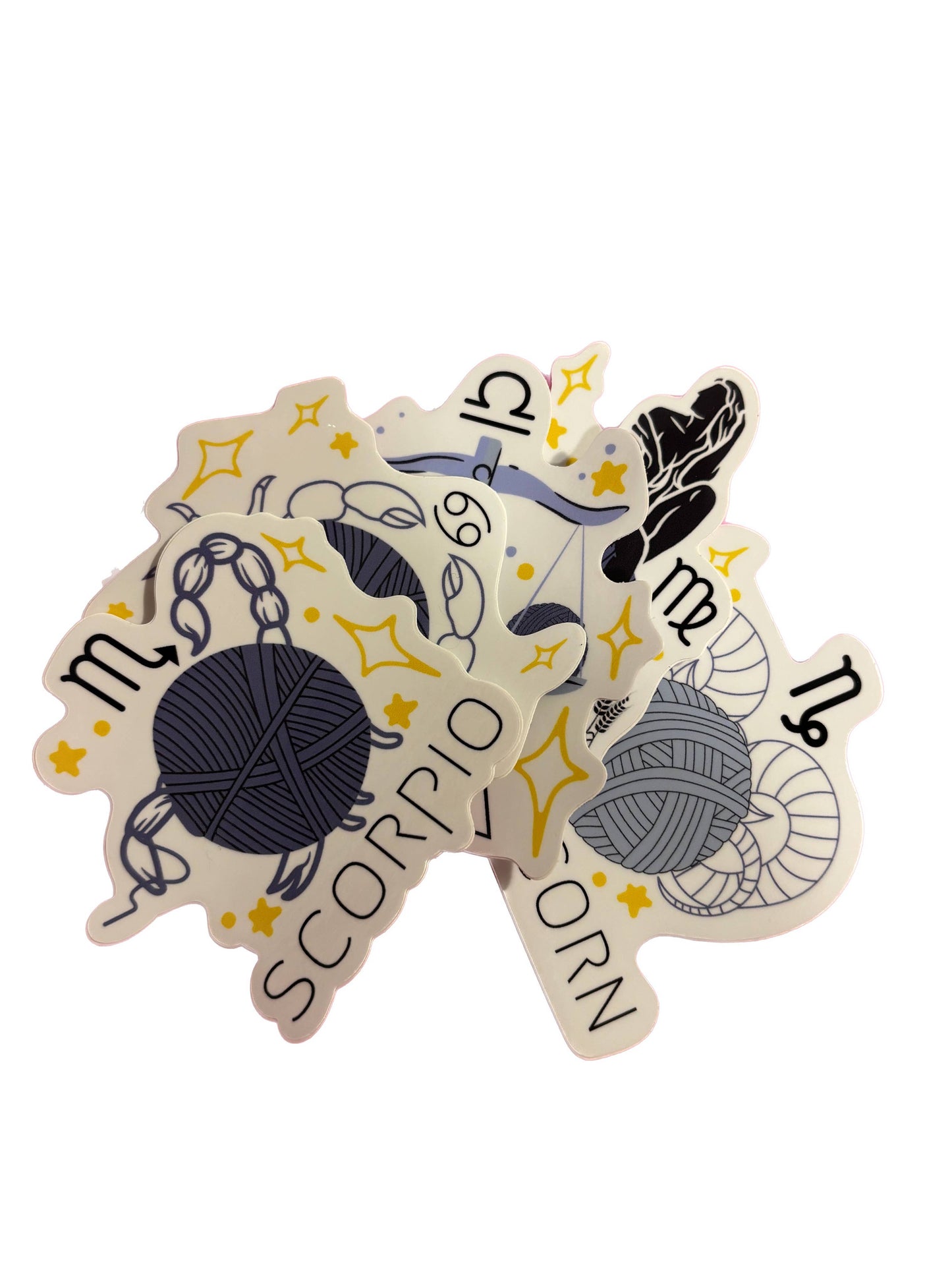 Vinyl Sticker - Yarn Zodiac