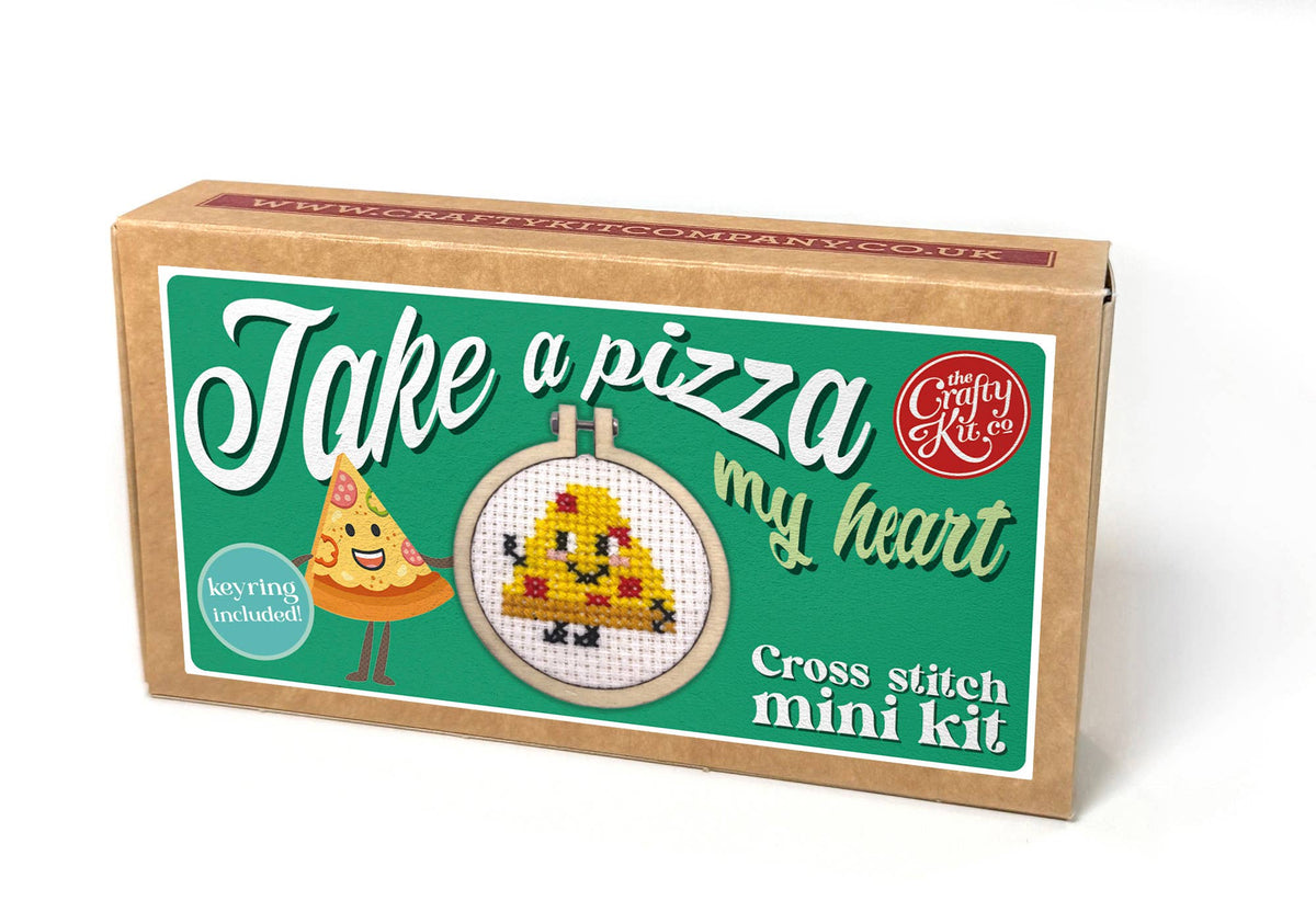Take A Pizza My Heart Mini Matchbox Cross Stitch Kit