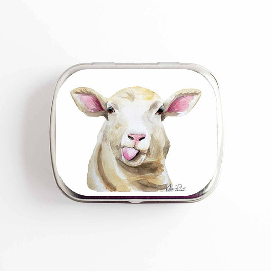 Sassy Sheep Stitch Marker Storage Tin