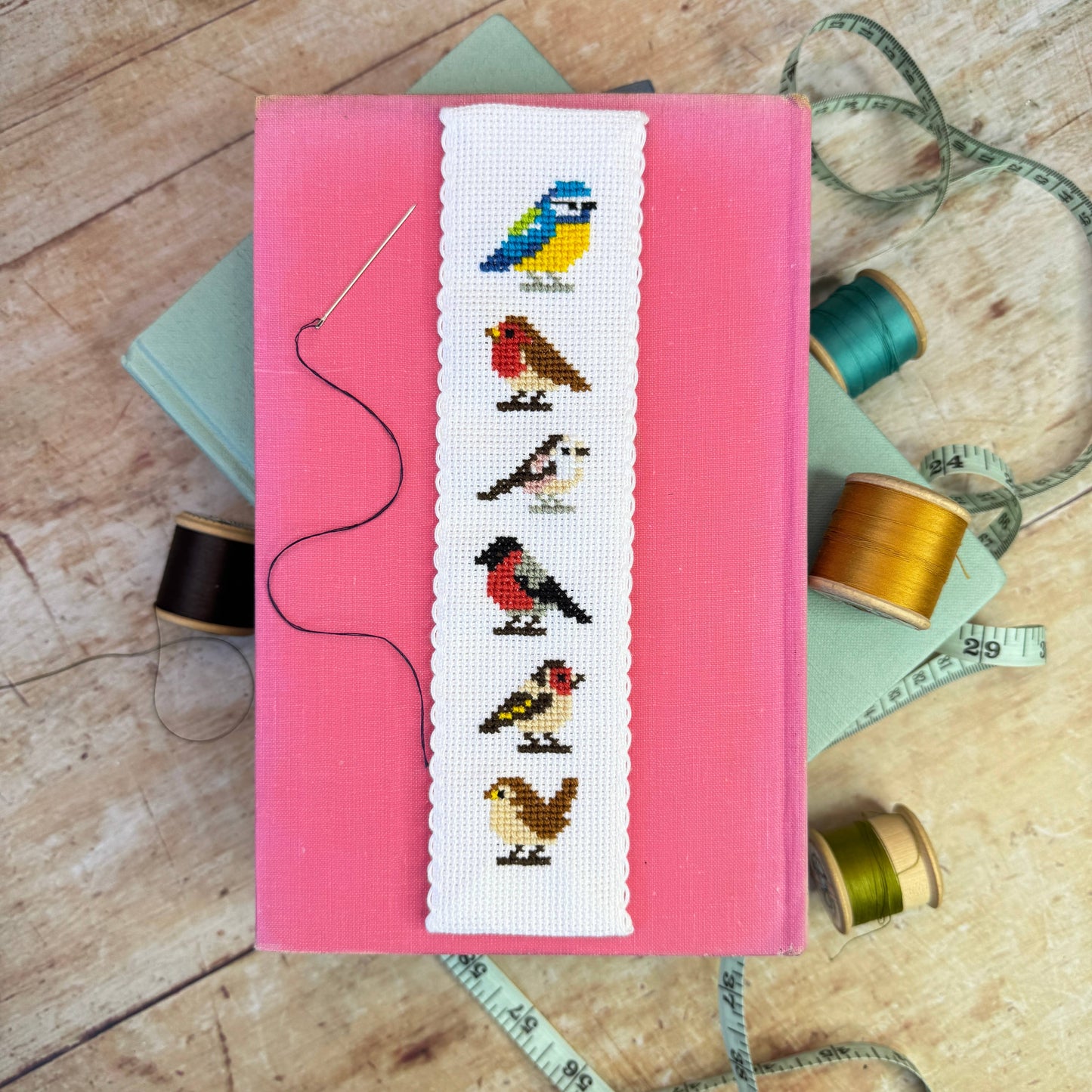 Garden Birds Cross Stitch Bookmark Kit